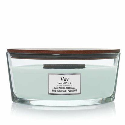 Woodwick Sagewood & Seagrass Ellipse