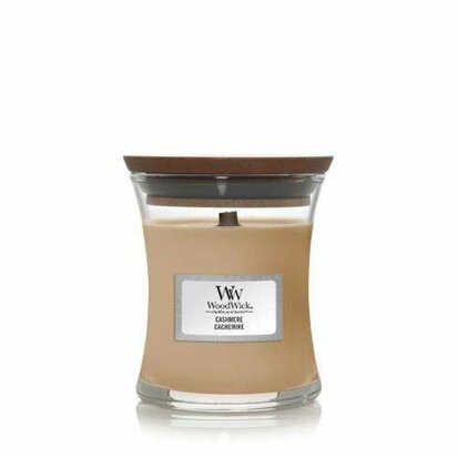 Geur van de maand DECEMBER Woodwick Cashmere Mini