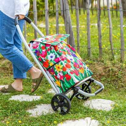 Shopping Trolley Winkelwagentje Tulpen