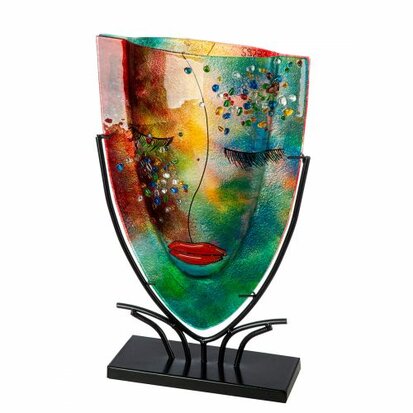 Glasart vaas "FACE VIOLET" 49 cm 59283 