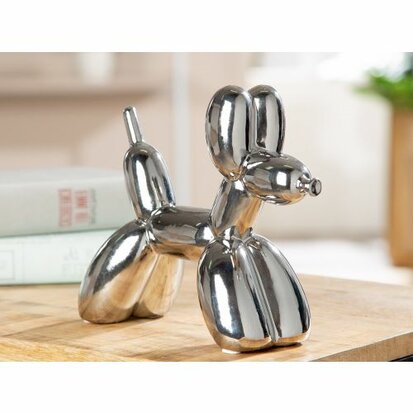 Figuur dog "BALLOON DOG" zilver 58159