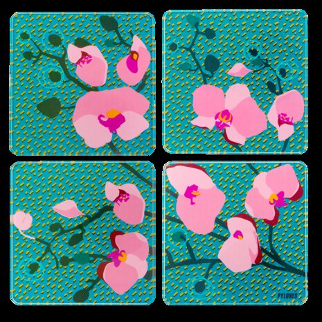 Sous Verres Onderzetters  Orchid Blue 