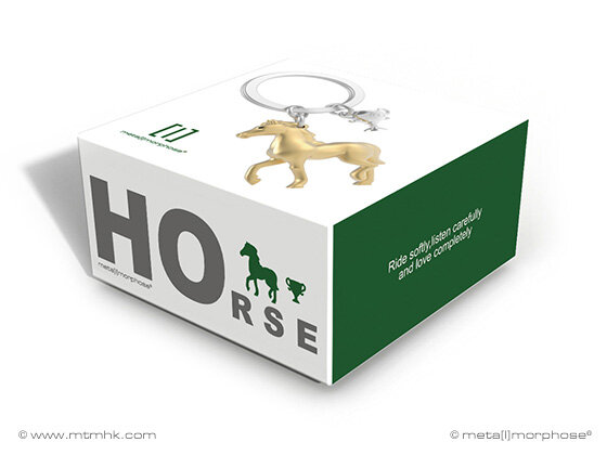 Sleutelhanger Paard met Trofee. Horse & Trophee