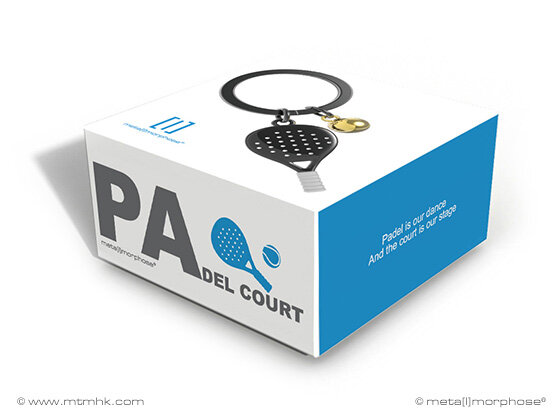 Sleutelhanger Padel Racket en bal.