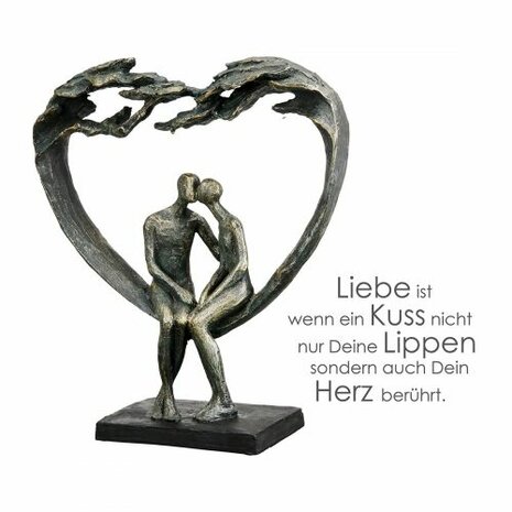  Sculpture "HEART KISS UNDER TREE"