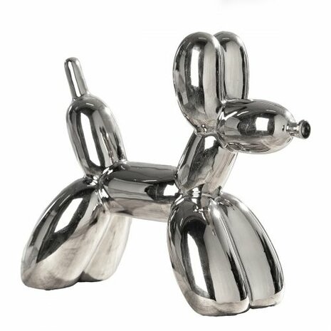 Figuur dog "BALLOON DOG" zilver 58159